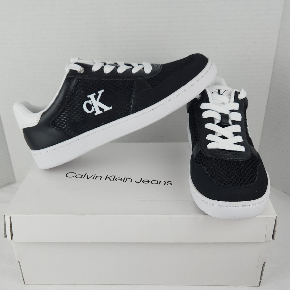 Calvin Klein Heyra Black and White Casual Shoes